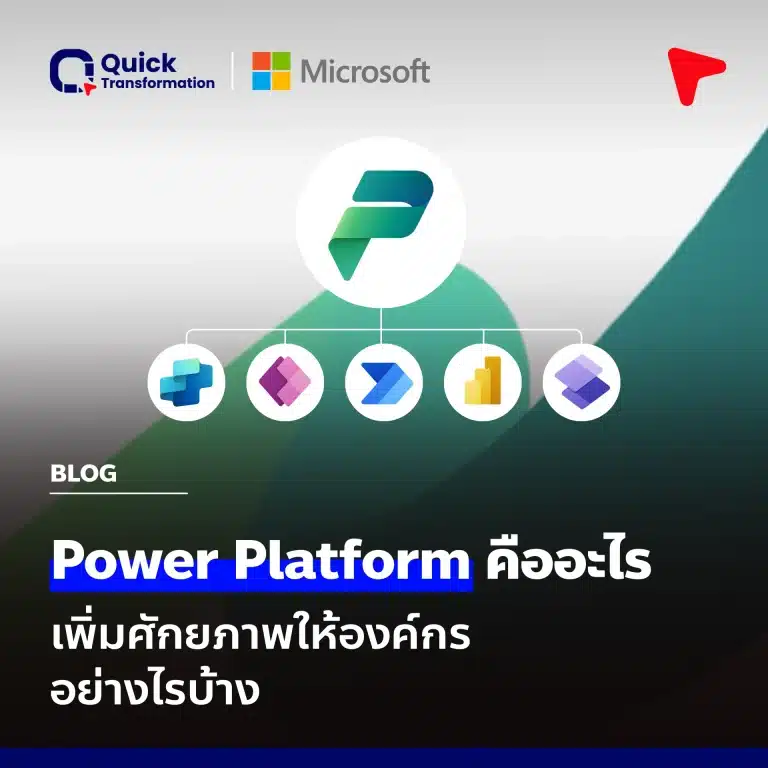 Microsoft Power Platform คืออะไร เพิ่มศักยภาพให้องค์กรอย่างไรบ้าง