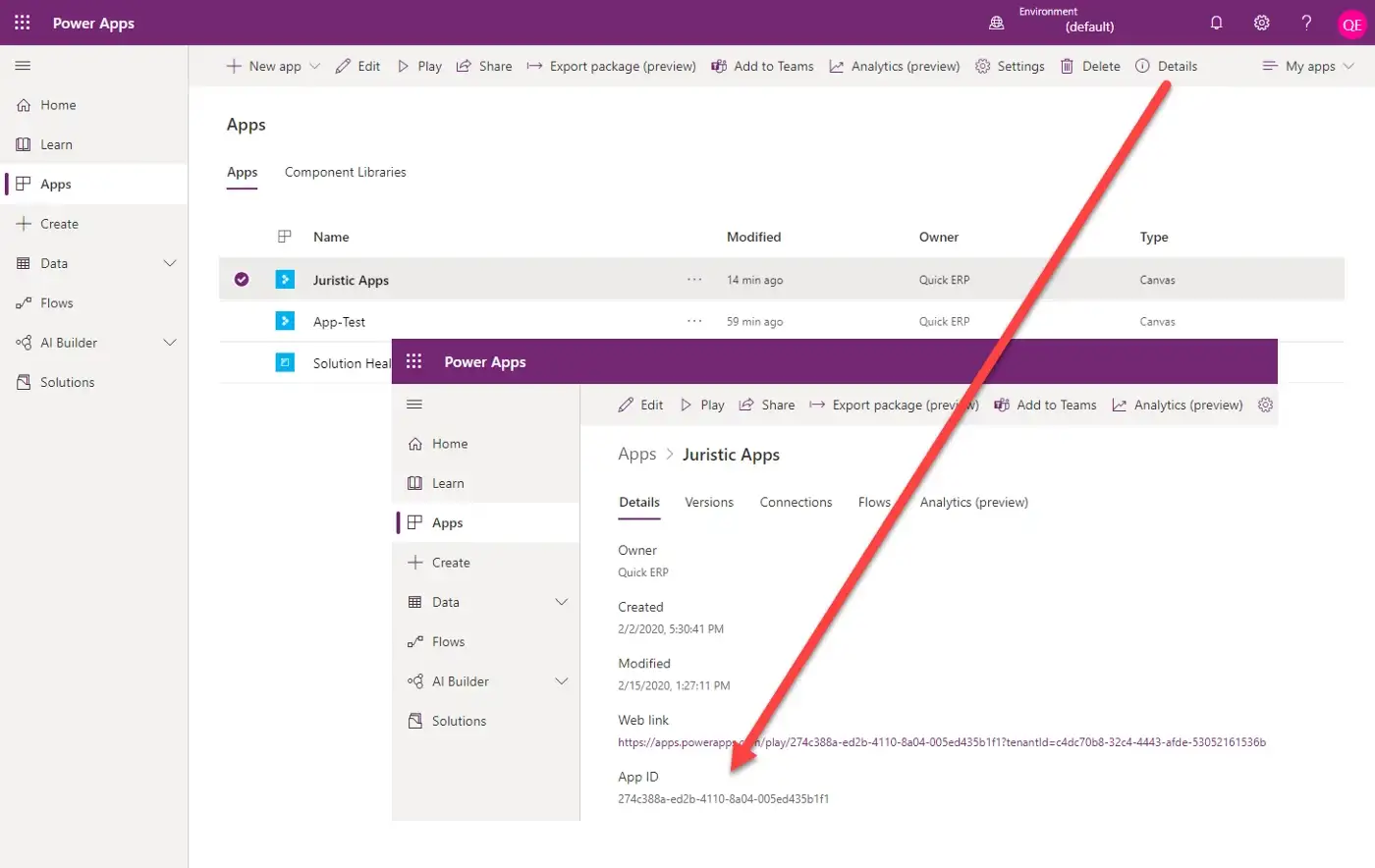 Embed a PowerApp in MS D365FO 12