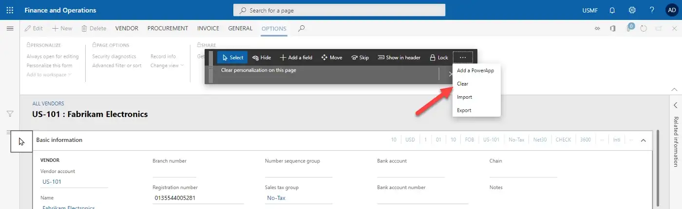 Embed a PowerApp in MS D365FO 17
