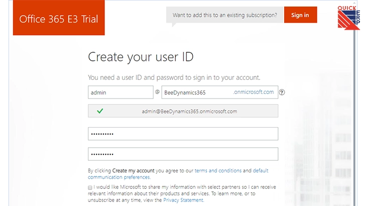 Office 365 E3 Trial
