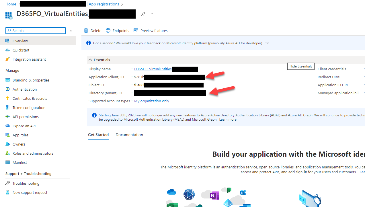 ลงทะเบียน Azure AD