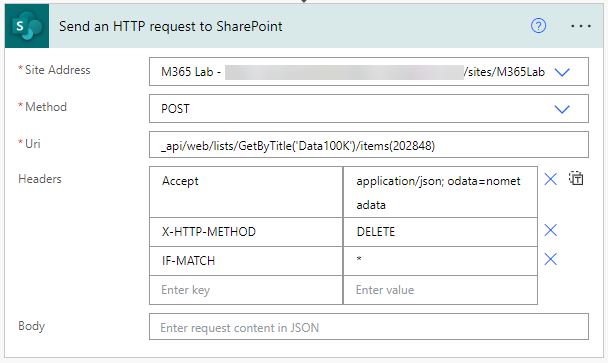 9. Delete list item