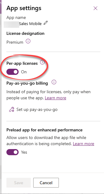 หากเห็นส่วน Per-app licenses แสดงว่ากระบวนการเสร็จสมบูรณ์