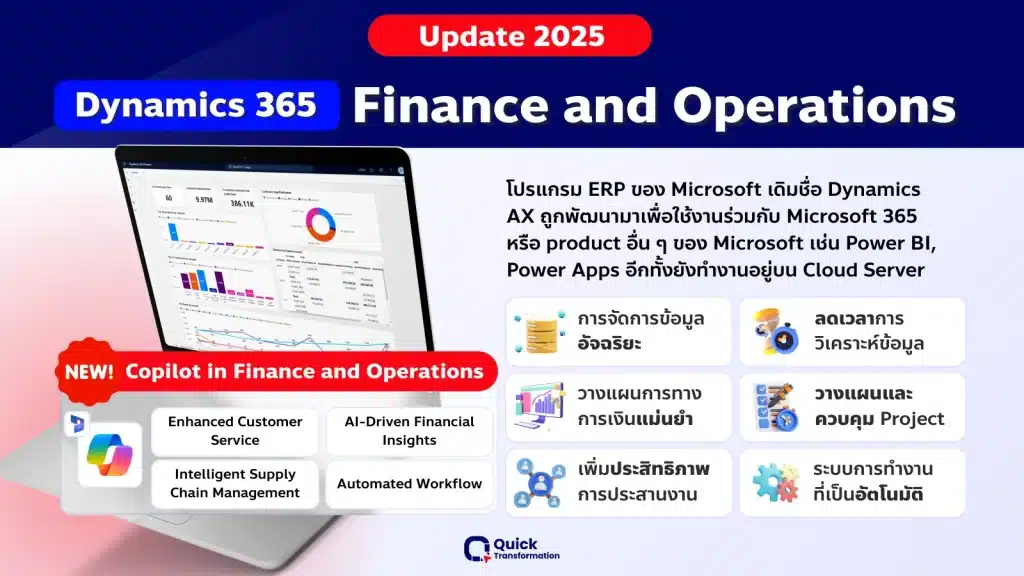 หรือชื่อเดิม Dynamics AX โปรแกรม ERP