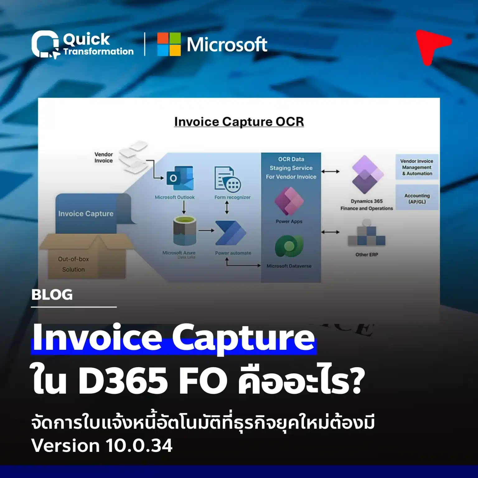 Invoice Capture D365 คือ จัดการใบแจ้งหนี้อัตโนมัติที่ธุรกิจยุคใหม่ต้องมี