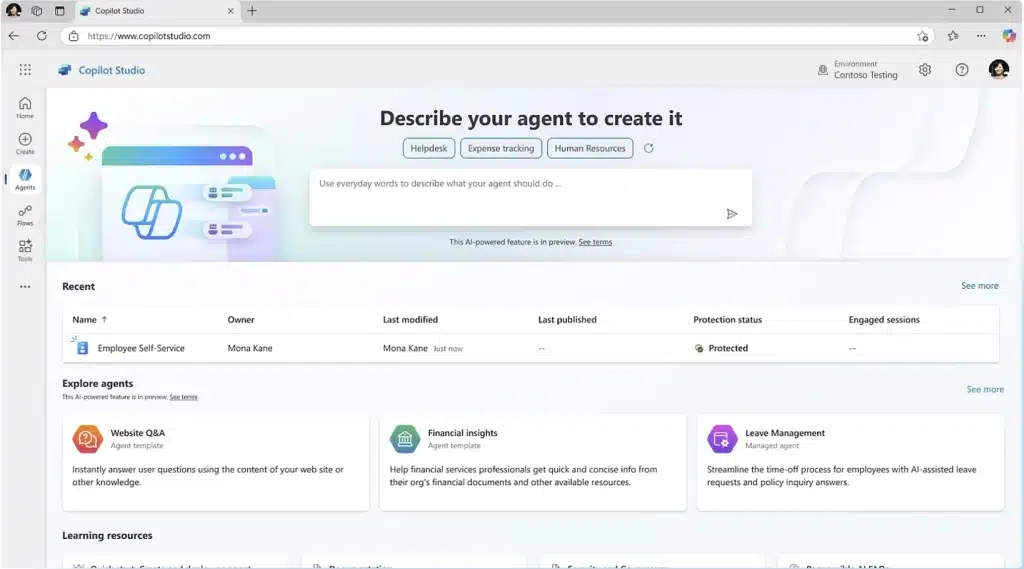 Copilot Studio Tab 1 3