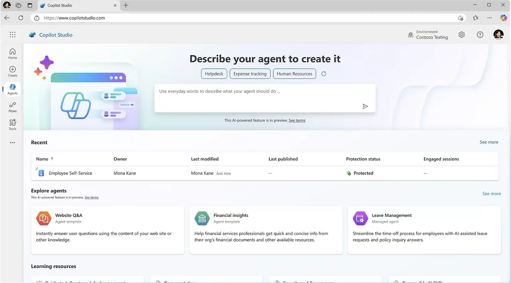 Copilot Studio Tab 1 3