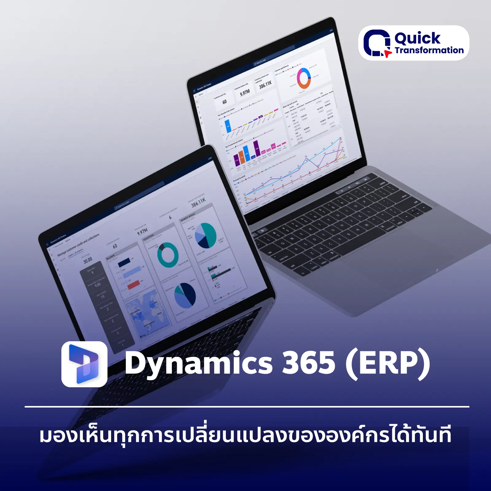 บริการติดตั้งระบบ ERP Microsoft Dynamics 365 ครบวงจร