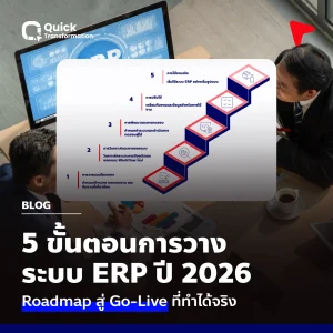 ขั้นตอนวางระบบ ERP ปี 2026 เข้าใจง่าย พร้อม Go-Live