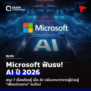 เจาะลึก 7 เทรนด์ AI เปลี่ยนโลกปี 2026: เมื่อ AI ไม่ใช่แค่เครื่องมือ แต่คือ "เพื่อนร่วมงาน"
