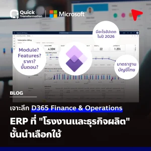 Dynamics 365 Finance and Operations (D365 FO) คืออะไร? (ชื่อเดิม Dynamics AX) เจาะลึก ERP ระดับ Enterprise พร้อมราคาปี 2026
