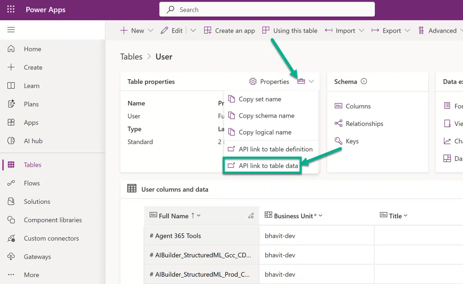 Link Data with API Link Data with API