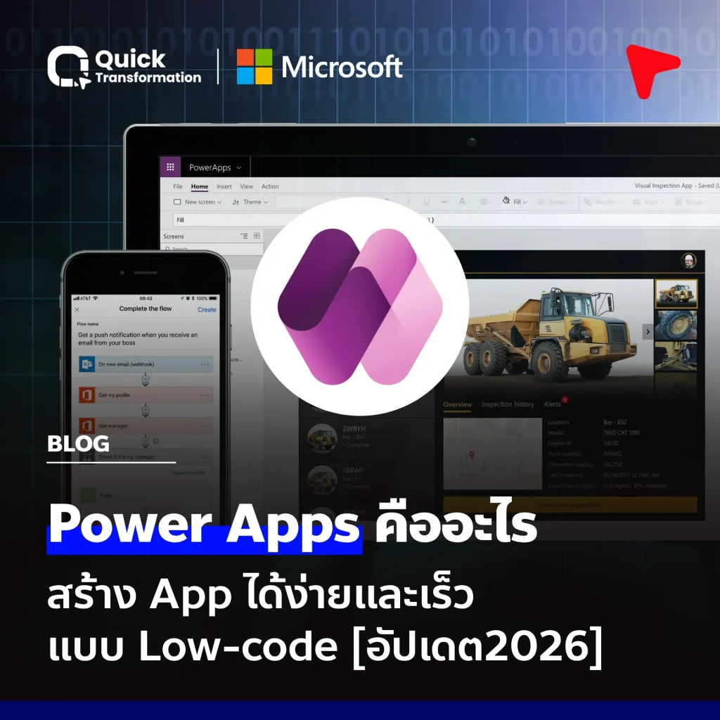 Power Apps คือ สร้าง App ได้ง่ายและเร็วแบบ Low-code
