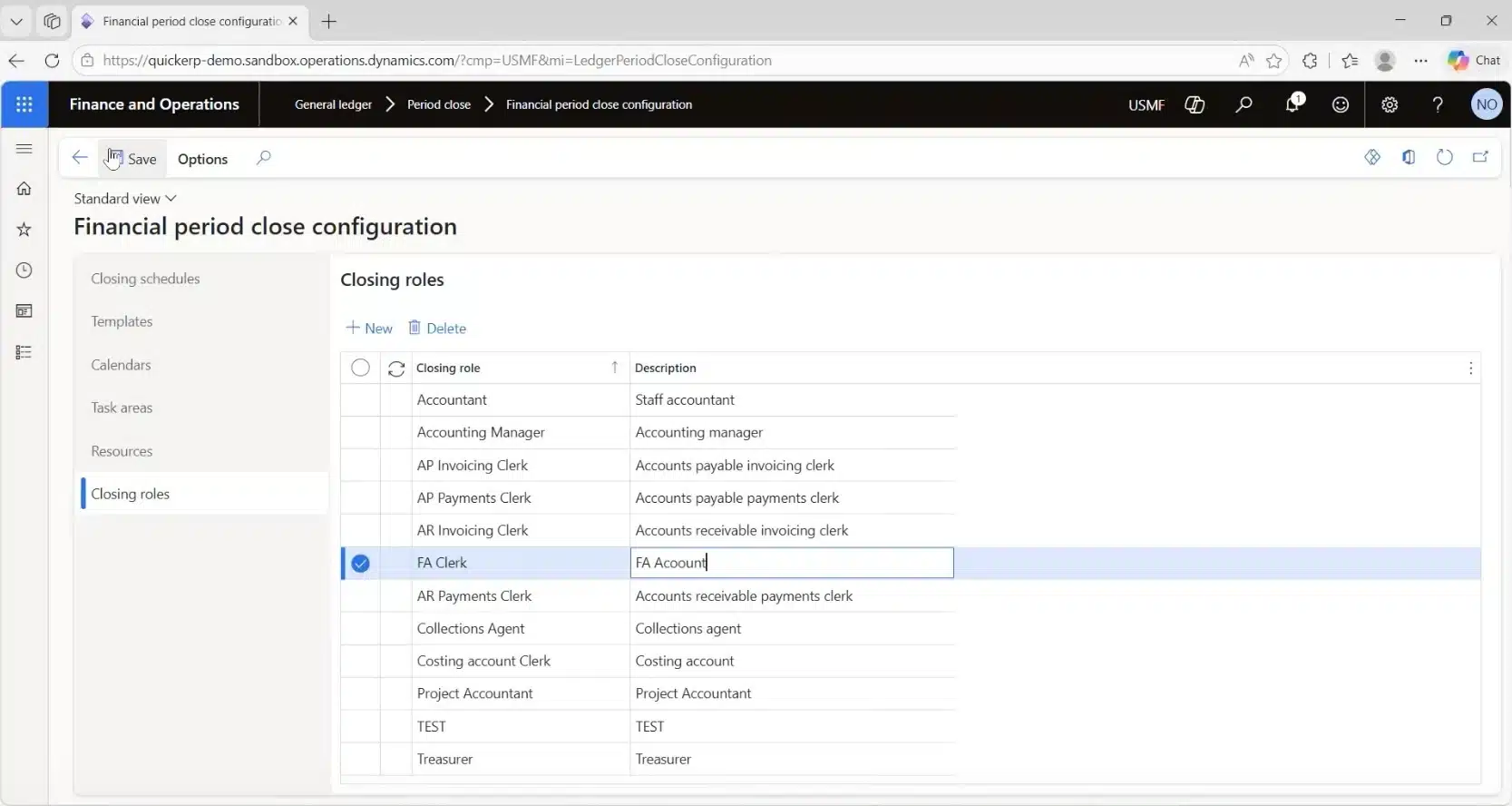 Configure Closing Roles in D365FO Configure Closing Roles in D365FO