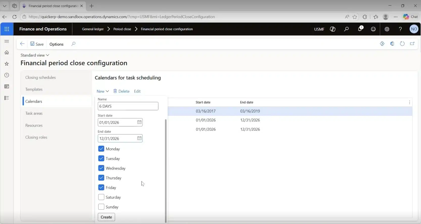 Configure Financial Close Calendars Configure Financial Close Calendars