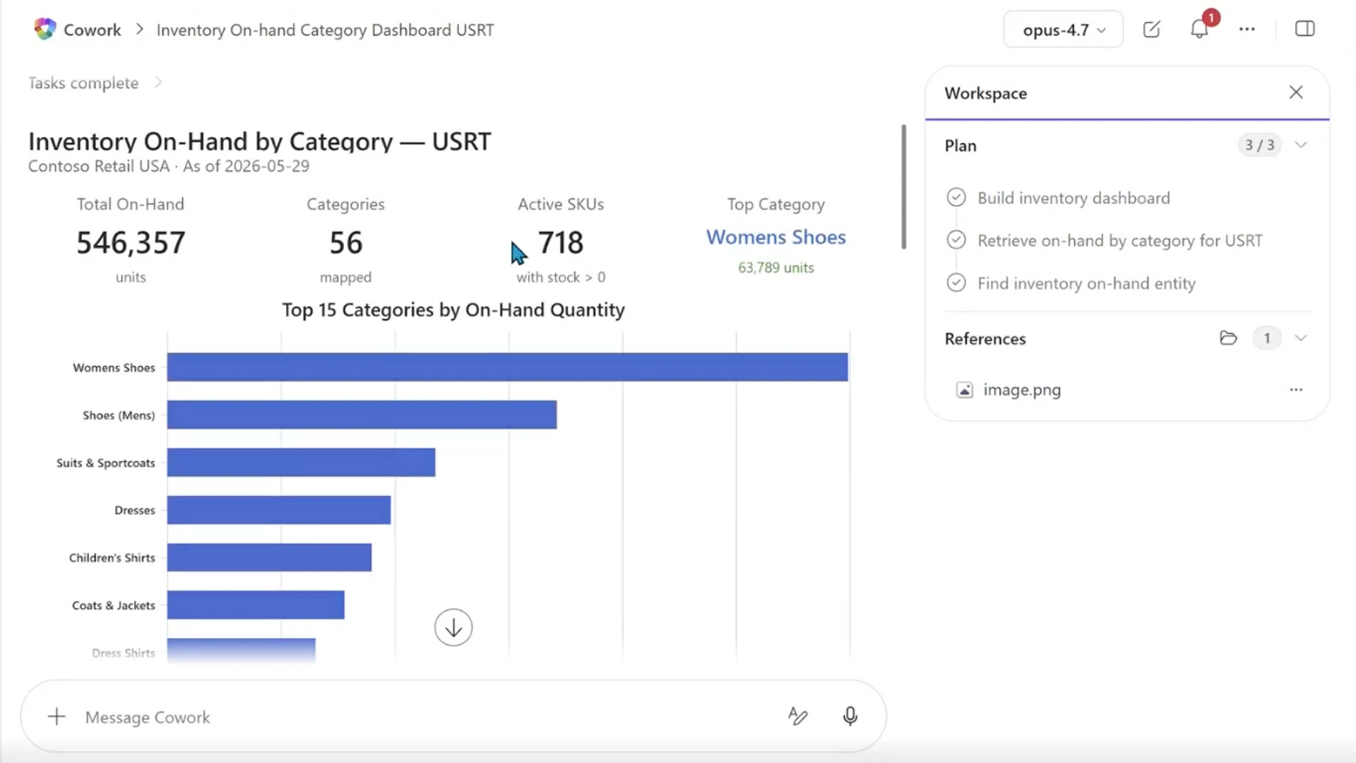 Use Case 2 ถาม On-hand ใน D365FO และแสดงเป็น Dashboard ใน D365FO