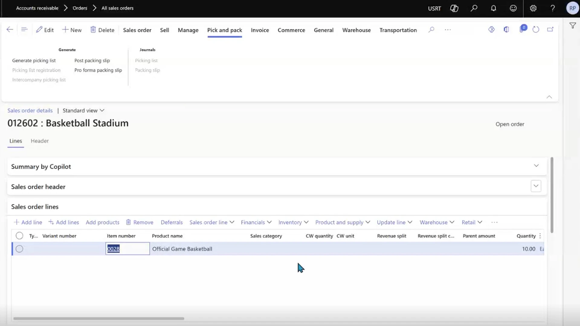 Use Case 3 add fo Copilot Cowork With D365FO สร้าง Sales Order