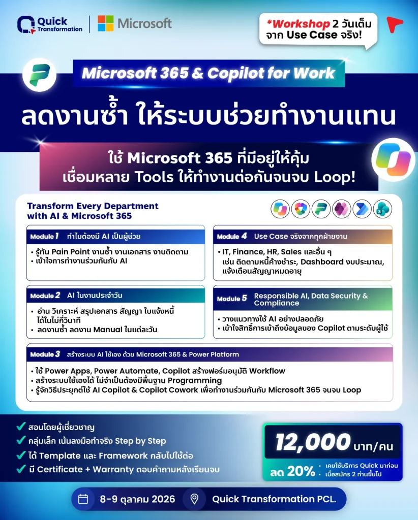 AI & Microsoft 365 transformation workshop 1